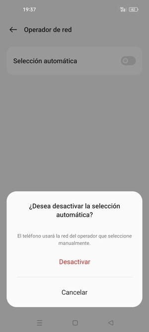 Seleccione Desactivar