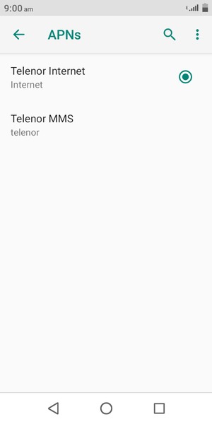 Select the Menu button