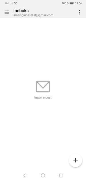 Gmail er klar til bruk