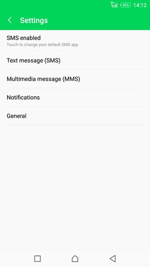Select Text message (SMS)