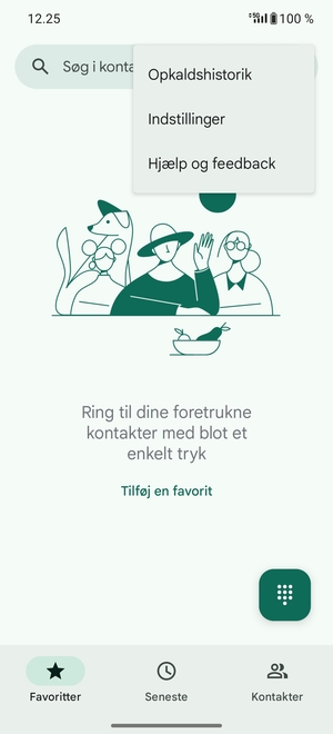 Vælg Indstillinger