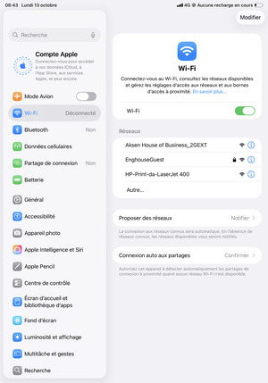 Sélectionnez le réseau sans fil auquel vous souhaitez vous connecter