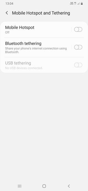 Select Mobile Hotspot