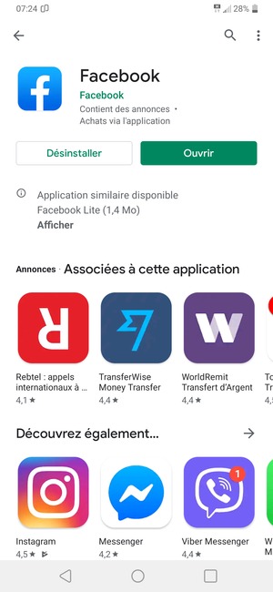 Sélectionnez Ouvrir