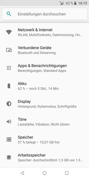 Wählen Sie Netzwerk & Internet