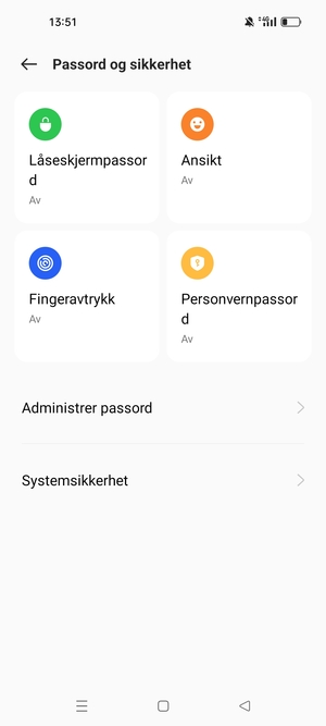 Velg Systemsikkerhet