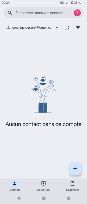 Sélectionnez Organiser
