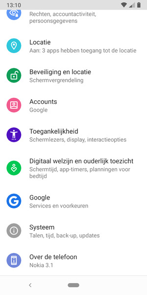 Scroll naar en selecteer Systeem