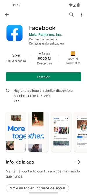 Seleccione Instalar