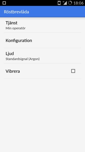 Välj Konfiguration