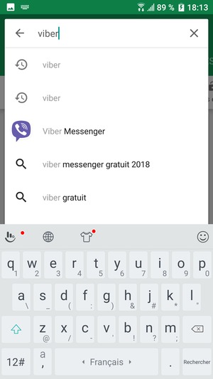 Saisissez le nom de l'appli et sélectionnez Rechercher