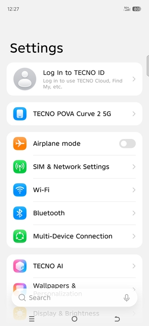Select Wi-Fi