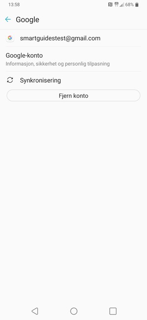 Velg Synkronisering