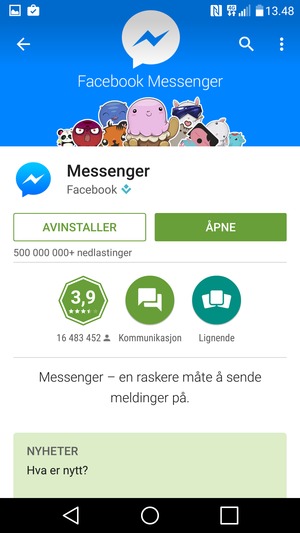Velg ÅPNE