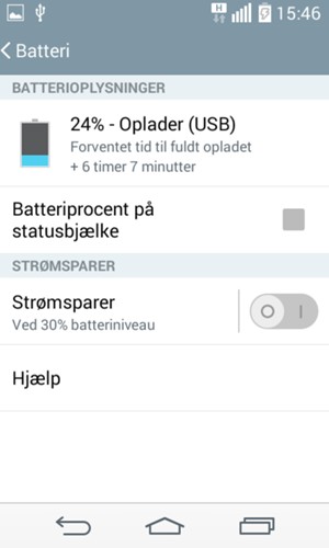 Vælg Strømsparer