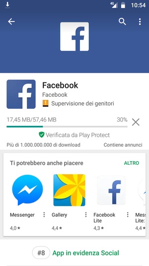 Attendi il completamento del processo di installazione