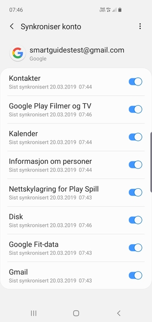 Velg menyknappen