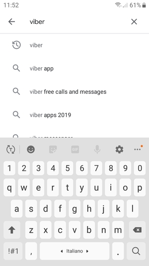 Inserisci il nome dell'app e seleziona Ricerca