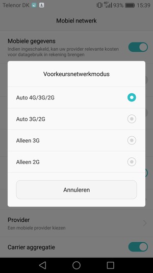 Selecteer uw voorkeursoptie