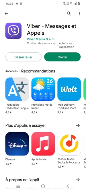 Sélectionnez Ouvrir