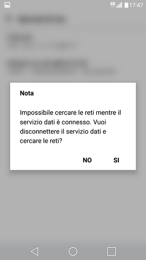Seleziona SI