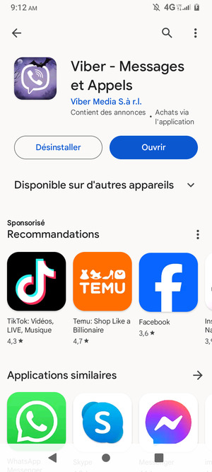 Sélectionnez Ouvrir