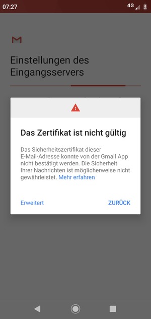 Wählen Sie Erweitert
