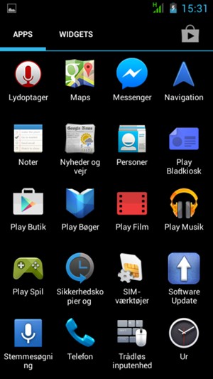 Scroll til og vælg Software Update