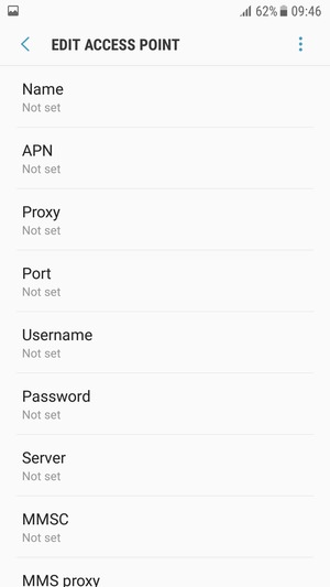 Enter Internet information