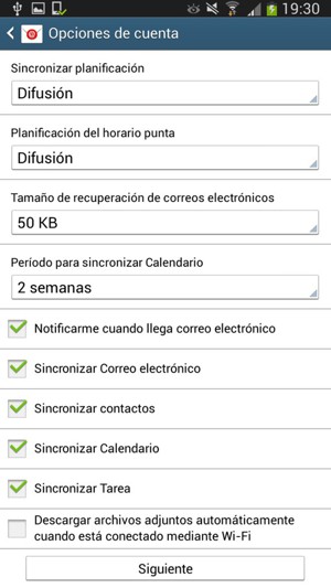 Seleccione Siguiente