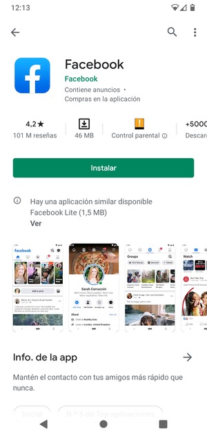 Seleccione Instalar