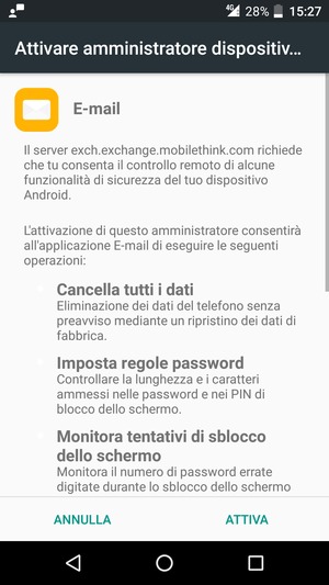 Seleziona ATTIVA