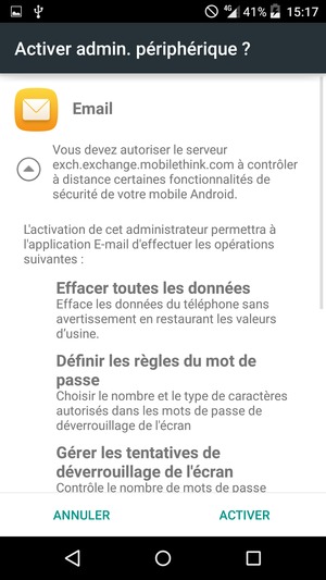Sélectionnez ACTIVER