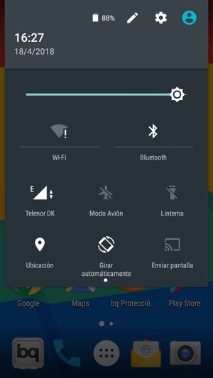 Desactive Ubicación