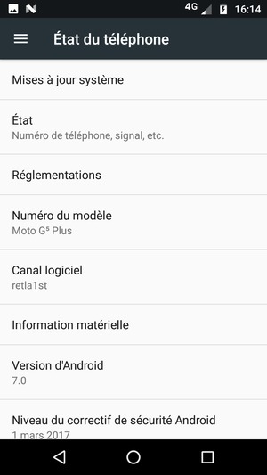 Sélectionnez Mises à jour système