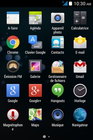 Sélectionnez E-mail
