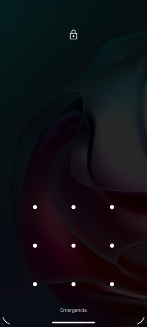 El teléfono ha sido asegurado con un bloqueo de pantalla