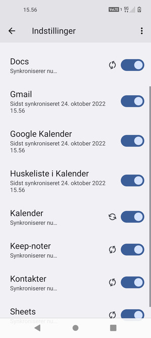 Dine kontakter fra Google vil nu blive synkroniseret til din telefon