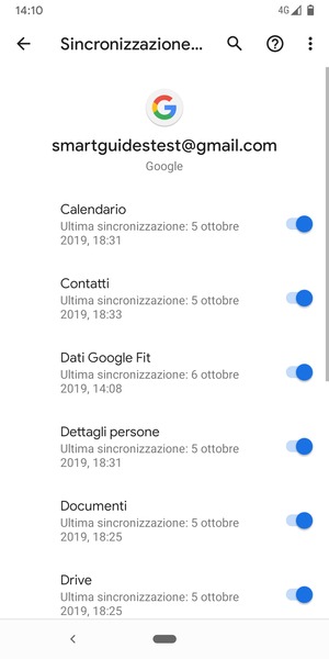 Seleziona il tasto Menu