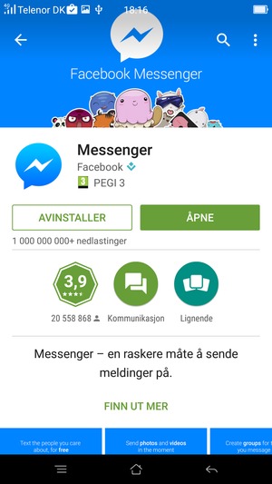 Velg ÅPNE