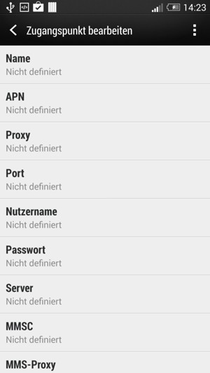 Geben Sie MMS-Informationen ein