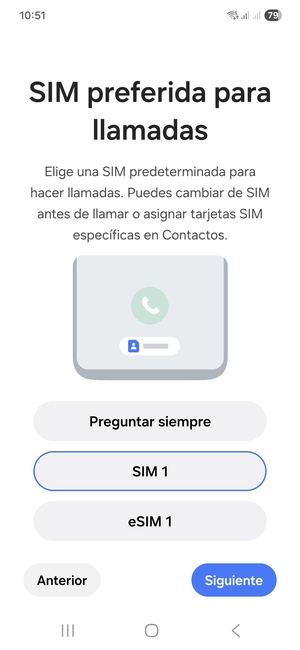 Seleccione la opción deseada y seleccione Siguiente