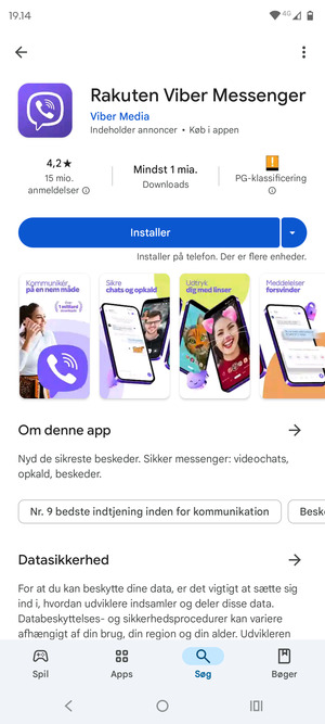 Vælg Installer