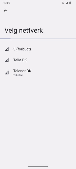 Vent til søket er ferdig