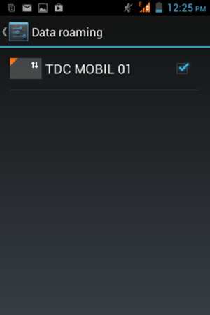 Turn Data roaming on or off