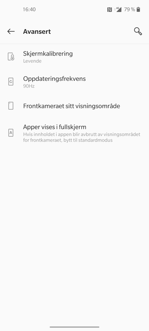Velg Oppdateringsfrekvens