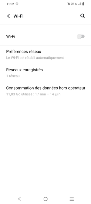 Activer le Wi-Fi