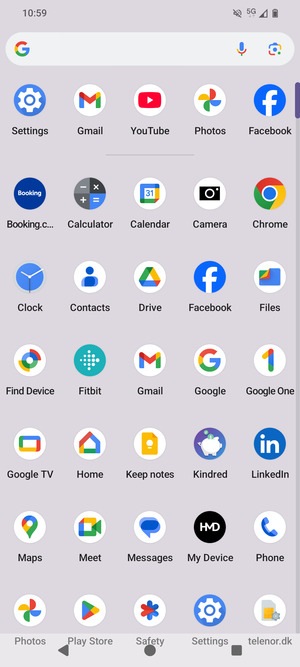Scroll to and select Settings