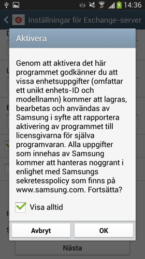 Välj OK