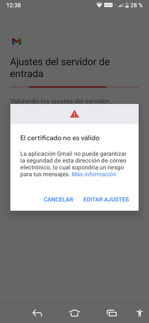 Seleccione EDITAR AJUSTES
